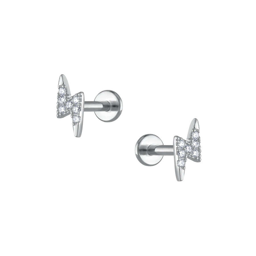 Trendolla Lightning Bolt Sleeper Earrings