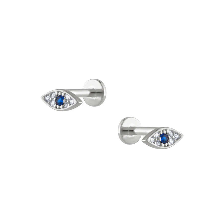 Trendolla Zircon Devil's Eye Sleeper Earrings