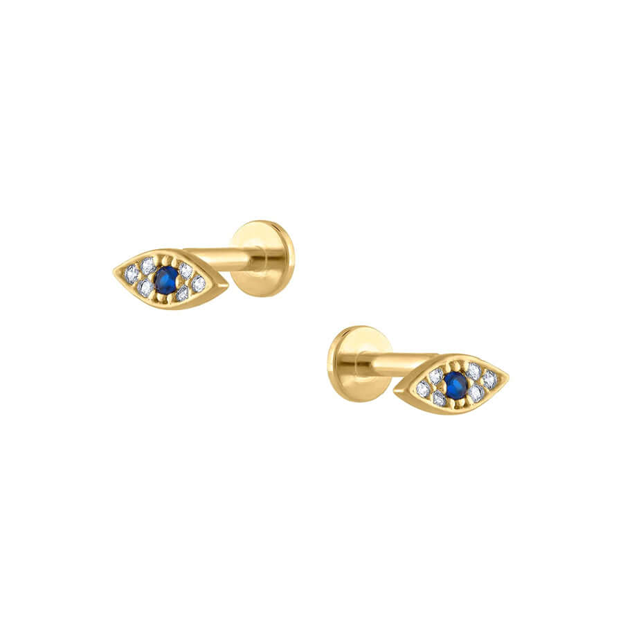 Trendolla Zircon Devil's Eye Sleeper Earrings