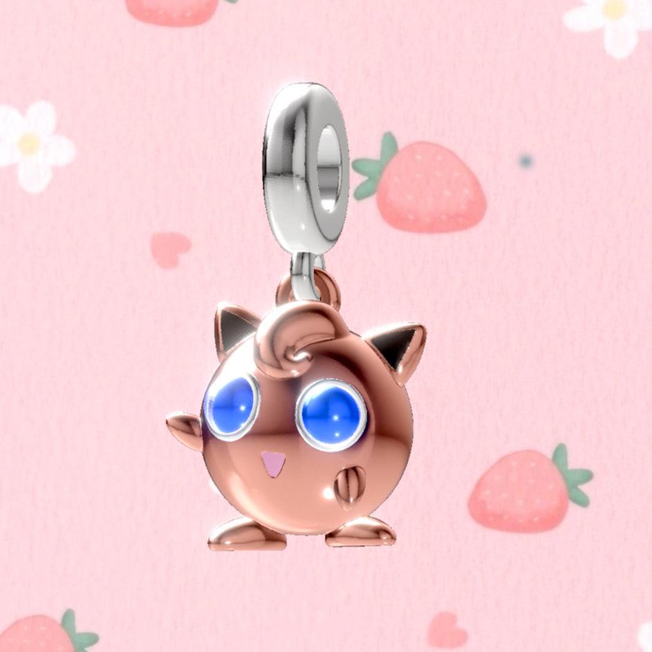 Jigglypuff Pokemon Pandora Fit Charm Necklace, 925 Sterling Silver - Trendolla Jewelry