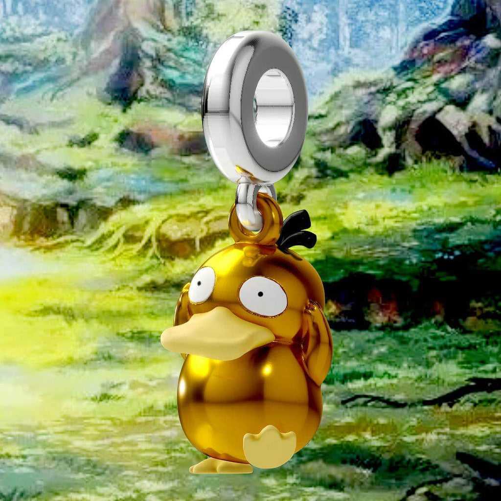 Psyduck Pokemon Pandora Fit Charm, 925 Sterling Silver - Trendolla Jewelry