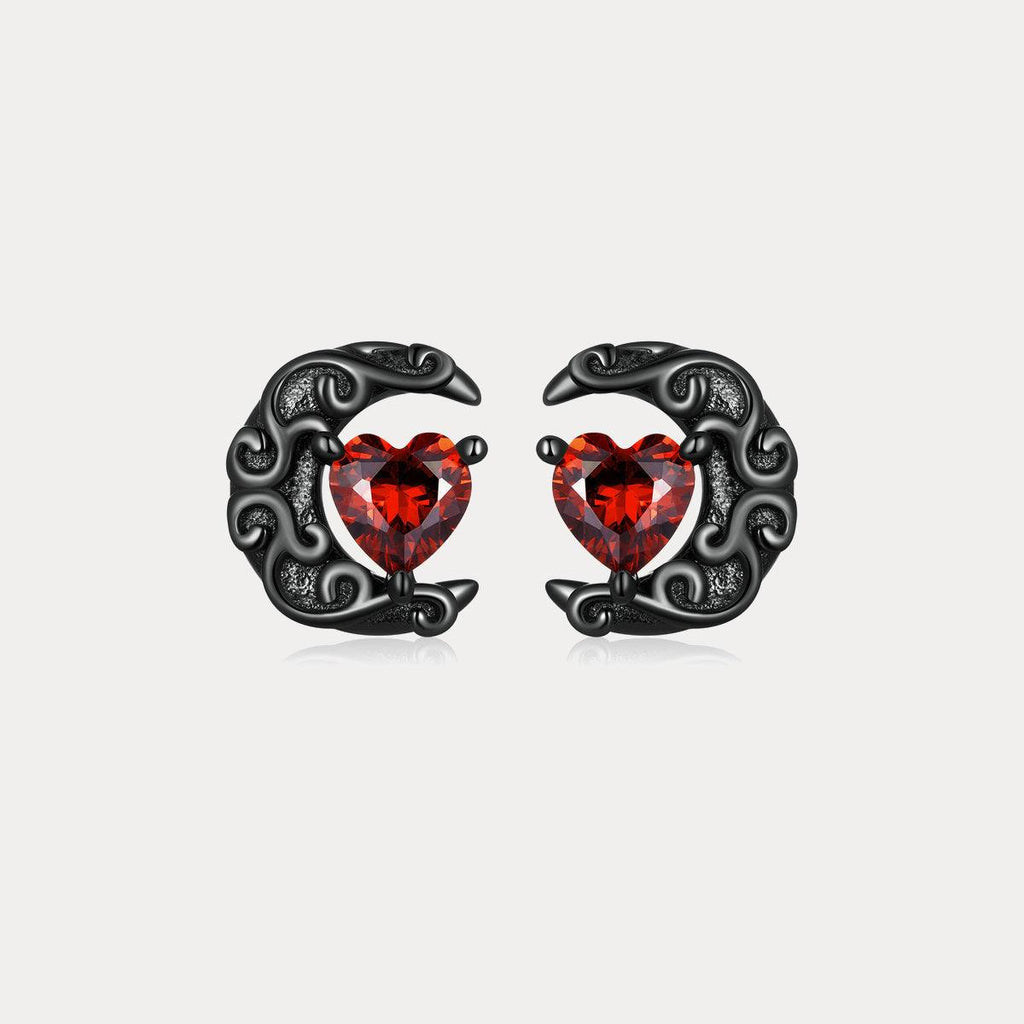 Trendolla Heart of the Night Earrings - Trendolla Jewelry