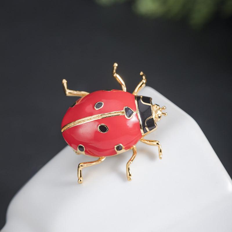 Trendolla Sterling Silver Ladybug Pin Brooch - Trendolla Jewelry